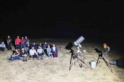 Bitlis’te uzayseverler haftayı gökyüzünü izleyerek geçirdi