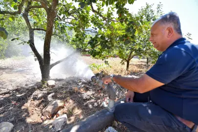 Mersin’de Takanlı’ya sulama borusu desteği