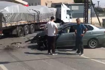 Muş’ta tır ile otomobil çarpıştı: 1 yaralı