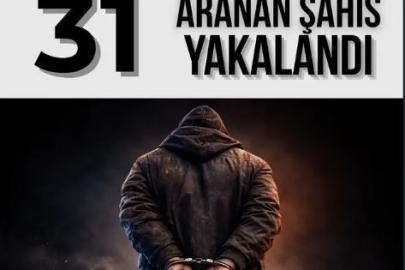 Ardahan’da aranan 31 kişi yakalandı
