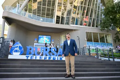 Bursa Yıldırım'da kadın ve çocuklara teleferik keyfi