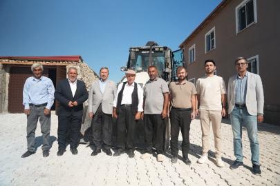 Darende’de Gönlüce Mezrası’na kilit parke