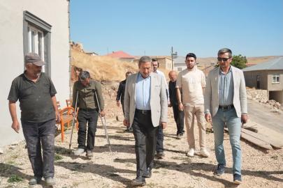 Darende’de Üçpınar Mahallesi’ne çevre düzenlemesi