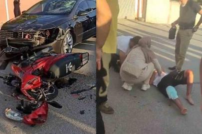 Erzincan’da otomobil ile motosiklet çarpıştı: 2 genç yaralandı