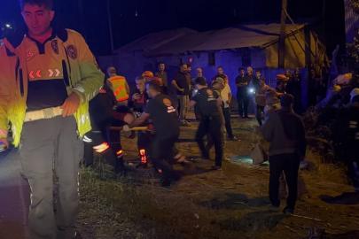 Erzincan’da otomobilin takla attığı kazada karı-koca yaralandı