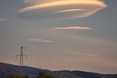 Erzincan’da UFO’yu andıran mercek bulutu ilgi çekti