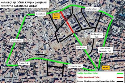 İnönü Caddesi’nden Fuzuli Caddesi’ne giriş kapanıyor