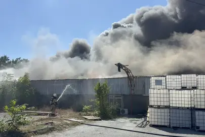 İstanbul Tuzla'da depolama tesisinde yangın. Ekipler müdahale ediyor
