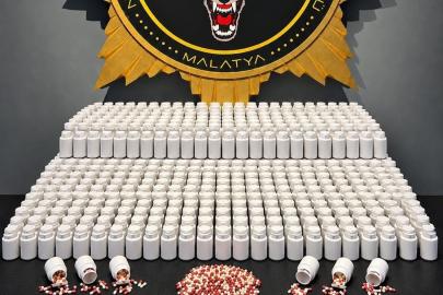 Malatya’da 46 bin 189 adet sentetik ecza hapı ele geçirildi