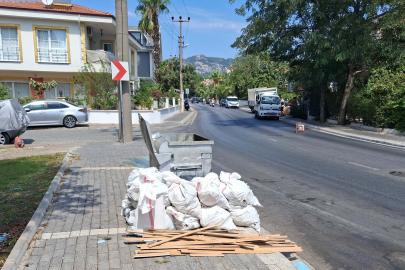 Marmaris’te kaçak moloz dökümüne idari yaptırım