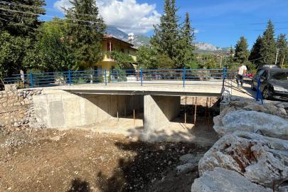Tekirova'da taşkın riskine karşı köprü çalışması tamamlandı
