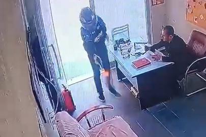 Akaryakıt istasyonundaki silahlı saldırının görüntüleri ortaya çıktı