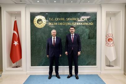 Bakan Kurum ile Mansur Yavaş görüştü