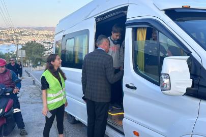 Bodrum’da okul servis araçlarına denetim yapıldı