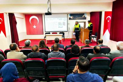 Çemişgezek’te okul servis şoförlerine trafik güvenliği eğitimi