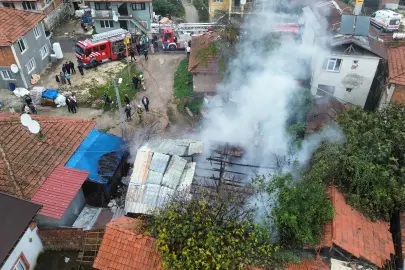 Düzce'de yangında bir ev kül oldu