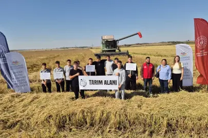 Edirne Keşan'da gençlerle çeltik hasadı deneyimi