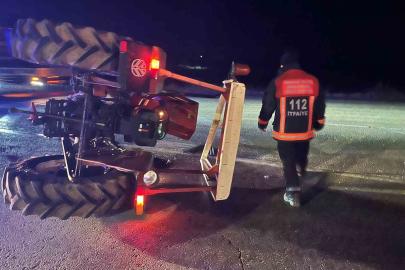 Elazığ’da traktör ile otomobil çarpıştı: 2 yaralı