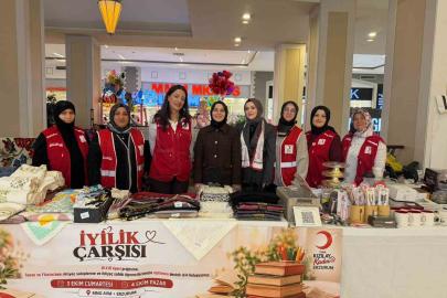 Erzurum’da iyilik çarşısı dayanışmayı büyütüyor