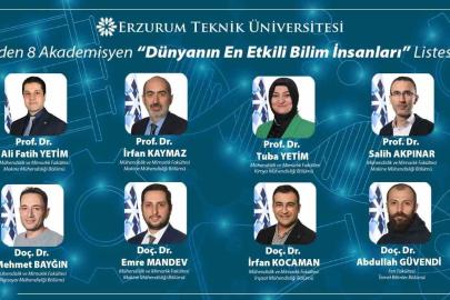 ETÜ’den 8 akademisyen "dünyanın en etkili bilim insanları" listesinde