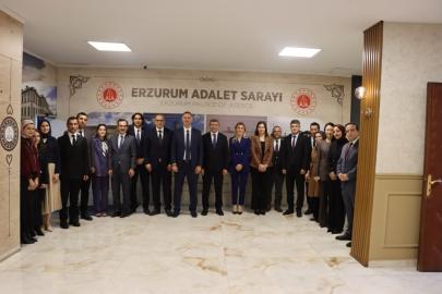 HSK heyeti Erzurum Adliyesi’ni ziyaret etti