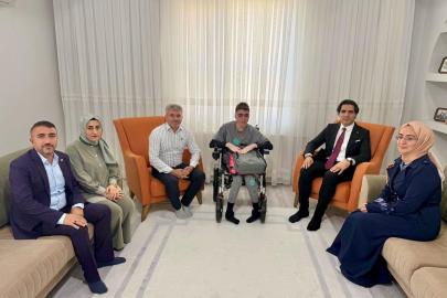 İl Millî Eğitim Müdürü Saz’dan evde eğitim gören öğrenciye ziyaret