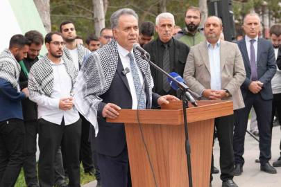 İnönü Üniversitesinde Filistin’e destek için tek yürek oldular