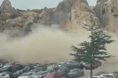 Kapadokya’da peribacası çöktü: 2 kişi hayatını kaybetti
