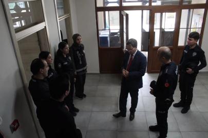 Kaymakam Arıkan’dan ilçe emniyet birimlerinde inceleme