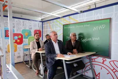 Kayseri Talas'ta deprem hazırlığı