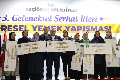 Keçiören’de yöresel lezzetler yarıştı, ödüller sahiplerini buldu