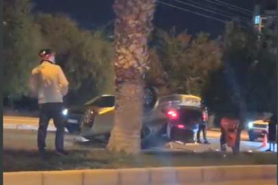 Mersin'de otomobil takla attı: Yaralılar var