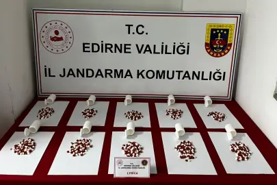 Uzunköprü'de 568 adet sentetik hap ele geçirildi