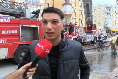 Yangında daire kullanılamaz hale geldi (2)