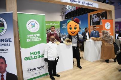 Yeşilyurt Belediyesinin tanıtım standı İstanbul’da yoğun ilgi görüyor